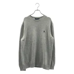 POLO RALPH LAUREN / ポロラルフローレン | コットン クルーネック ニット セーター | M | グレー | メンズ