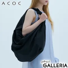 アコック トートバッグ レディース 大きめ ブランド ACOC ギャザーハンドル 軽い 軽量 韓国 薄い 生地 125BG661 Blackのサムネイル
