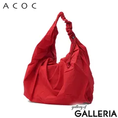 アコック トートバッグ レディース 大きめ ブランド ACOC ギャザーハンドル 軽い 軽量 韓国 薄い 生地 125BG661 Redのサムネイル