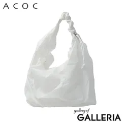 アコック トートバッグ レディース 大きめ ブランド ACOC ギャザーハンドル 軽い 軽量 韓国 薄い 生地 125BG661 Whiteのサムネイル
