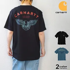 カーハート tシャツ Carhartt 半袖 ポケット Tシャツ ポケT リラックスフィット ライトウェイト バックプリント USAモデル 大きいサイズ 新作 107211