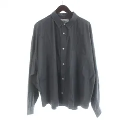 マジックスティック MAGIC STICK 25FW-MS8-011 2FACE DRESS SHIRT V2 GREY ステンカラーシャツ 長袖 タグ付き ストライプ柄 L グレー ■GY72 /MQのサムネイル
