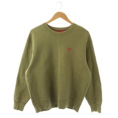 シュプリーム SUPREME スウェット トレーナー ロゴ S カーキブラウン /ES ■GY18