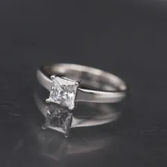 S353 キュービックジルコニア CZ 925刻印 リング デザイン シルバー 指輪 15号