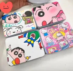 (業者配送) クレヨンしんちゃん & ハローキティ スクエア ティンケース 4種 ダイアリーデコ トレカ グッズ