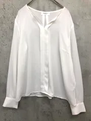OPAQUE.CLIP オペークドットクリップ スキッパー 無地 長袖 ブラウス シャツ size38/M/白 ■◇ レディース