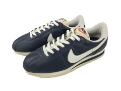 ナイキ NIKE 90s 96年製 レザー コルテッツ LEATHER CORTEZ スニーカー 27 紺 白 ヴィンテージ シューズ