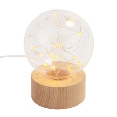 タンポポのLEDランプ 木製台座付き - メルカリ