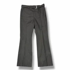 sacai Chalk Stripe pants チョークストライプパンツ フレアスラックス サカイ 24-03480M ブラック 2 （11246M）のサムネイル