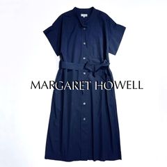 美品】マーガレットハウエル プリーツ シアーシャツワンピース - メルカリ