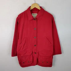 90s Eddie Bauer エディーバウアー ジャケット 無地 レッド Sサイズ レディース 古着 アメカジ ワーク系のサムネイル