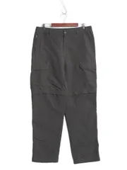 【お得なクーポン配布中!】 US企画 ノースフェイス 2WAY ナイロン カーゴ コンバーチブル パンツ メンズ L 古着 アウトドア ショートパンツ ロングパンツ ワンポイント