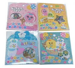 おぱんちゃうさぎ　んぽちゃむ　おはじきシール　4種