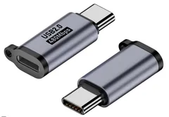 Lightning to Type-C 変換アダプタ 急速充電 5V/2.4A データ転送 480Mbps USB-C 変換コネクタ iPhone iPad対応 (Lightning→Type-C) [Lightning→Type-C]