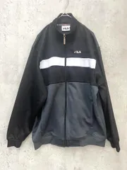FILA フィラ ジップアップ ジャージ トップス トラック ジャケット sizeM/黒 ■◇ メンズ