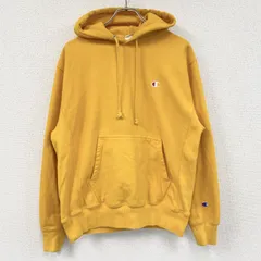 古着 used　Champion　チャンピオン　リバースウィーブ　スウェットパーカー/フーディー　橙色　オレンジ　Mサイズ