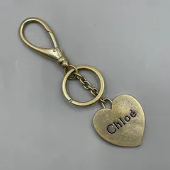 Chloe　クロエ　キーリング　キーホルダー　バッグチャーム　ハート　ロゴ　ゴールドカラーのサムネイル