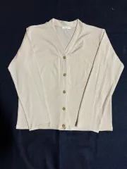アイボリー ニット カーディガン Free