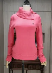 バーバリー ピンク ニット プルオーバー シャツ