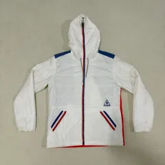 L ルコックスポルティフ ゴルフ 軽量ウィンドブレーカー フード フルジップアップ ジャケット (洗濯必要) 1217-3