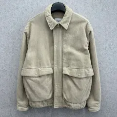 100 ザラ メンズ コーデュロイ キルティング アウター