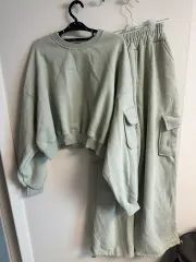 ミント 両面起毛スウェットシャーリングパンツ セット 両面起毛セット 送料無料