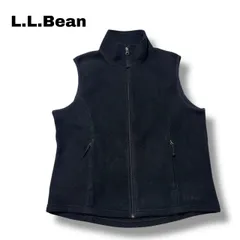 L.L.Bean フリースベスト POLARTEC ブラック L 古着 アウトドアのサムネイル