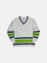 チャンピオン フットボール Vネック 長袖Tシャツ