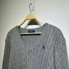正規品)POLO RALPH LAUREN ポロラルフローレン ケーブル Vネック ニット 出品