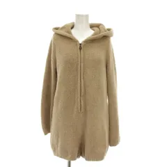 ジェラートピケ gelato pique オールインワン ロンパース ルームウェア F ベージュ フード付き ジップアップ 長袖 /YM