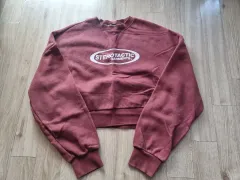 クロップド 裏起毛パーカー