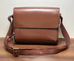 ★TIDING タイディング ショルダーバッグ 本革 レザー ブラウン