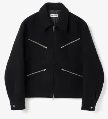 MILLO ARCHIVE オブリーク ウール ブルゾン ブラック M