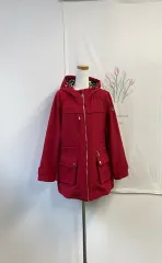 2回着用-LBL レオパード裏地 レディース マウンテンパーカー