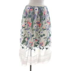 チェスティ Chesty ネオンチュールスカート ロング フレア 刺繍 花柄 0 マルチカラー 0S712 /RR