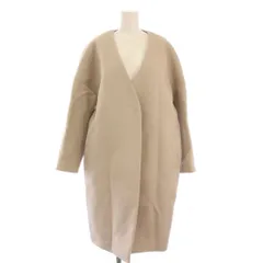 スナイデル SNIDEL ノーカラーウールコート アウター ミドル丈 前開きトッパー 無地 ワンカラー 1 ベージュ SWFC205010 /BB