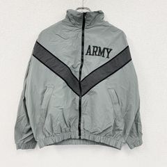 古着 used　U.S.ARMY　トレーニングジャケット　ナイロンジャケット　ミリタリー　米軍　カーキ