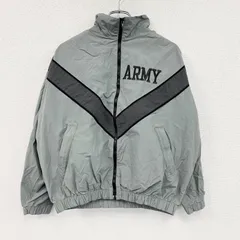 古着 used　U.S.ARMY　トレーニングジャケット　ナイロンジャケット　ミリタリー　米軍　カーキ