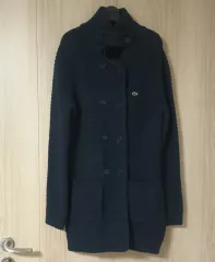 (新品) LACOSTE ラコステ ウール100% ロング ニット カーディガン (同ドバンレ 正規品)