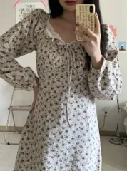 起毛 フラワー ミニ ONE PIECE