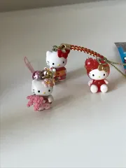 古典ハローキティ 桜 キーホルダー 地域限定ストラップ