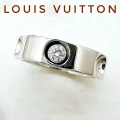 美品🌟LOUIS VUITTON プティットバーグ アンプラント ダイヤモンド ホワイトゴールド リング 49 約9号 Uのサムネイル