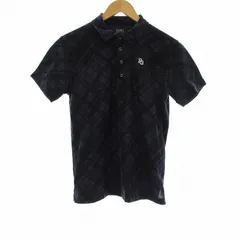 パーリーゲイツ PEARLY GATES ポロシャツ 半袖 チェック柄 4 黒 ブラック 青 ブルー 053-4160207 /OR
