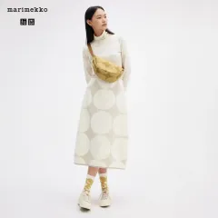 新品) UNIQLO マリメッコ フリース スカート M アイボリー