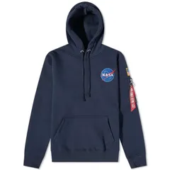 アルファインダストリーズ メンズ アウター パーカー・スウェット Alpha Industriespace Shuttle Hoodie Replica Blue ブルーのサムネイル
