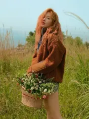 PUMAチョコブラウン ポケットシェルパフリースジャケットフリースジップアップ