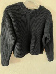 UNIQLO ユニクロ ゴージ セーター ブラック ウール 100%