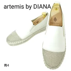 アルテミスバイダイアナ　ラインストーン　本革　レザー　スリッポン　24.5cm