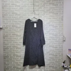 ㅈ191 ラウンド ロング丈ワンピース F