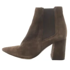 ファビオルスコーニ FABIO RUSCONI ショートブーツ サイドゴア スエード 36 茶色